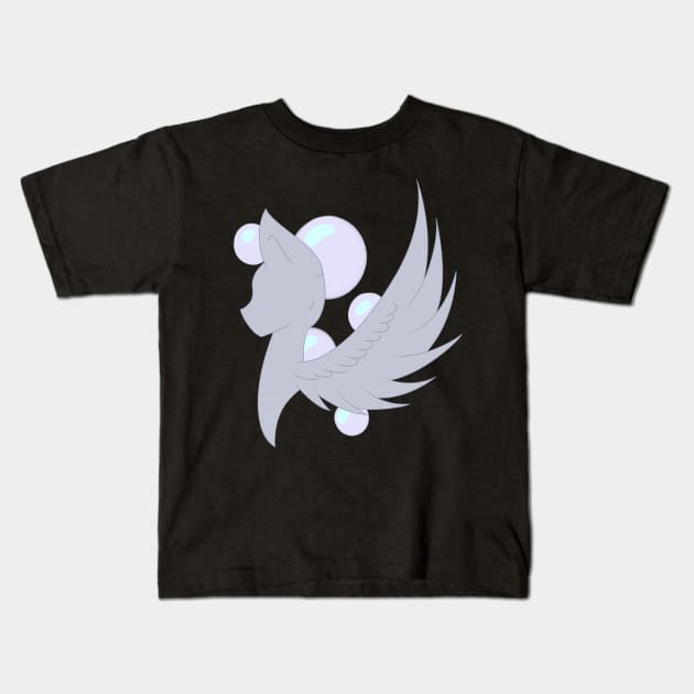 Silhouette - Derpy Hooves Kids T-Shirt by ForsakenSky